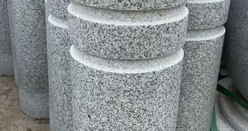 漯河 芝麻白花岗岩挡车柱、隔离柱多少钱