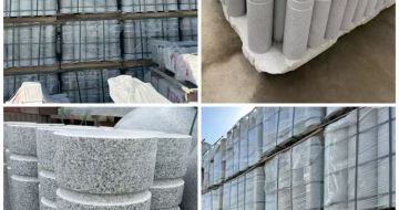 漯河 芝麻白花岗岩挡车柱、隔离柱多少钱