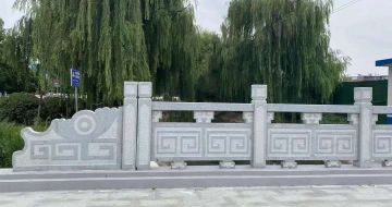 漯河 芝麻灰桥栏杆、河道栏杆安装效果