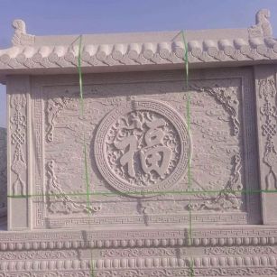 漯河 芝麻白花岗岩屏风，照壁，影壁