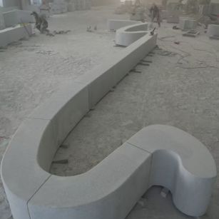 漯河 花岗岩整石坐凳拼装