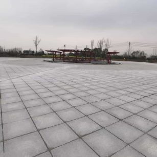 漯河 芝麻白火烧面-公园广场地铺效果