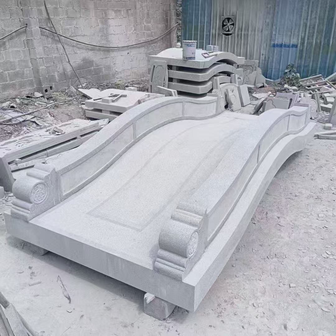 漯河 芝麻灰花岗岩园林景观 小石桥