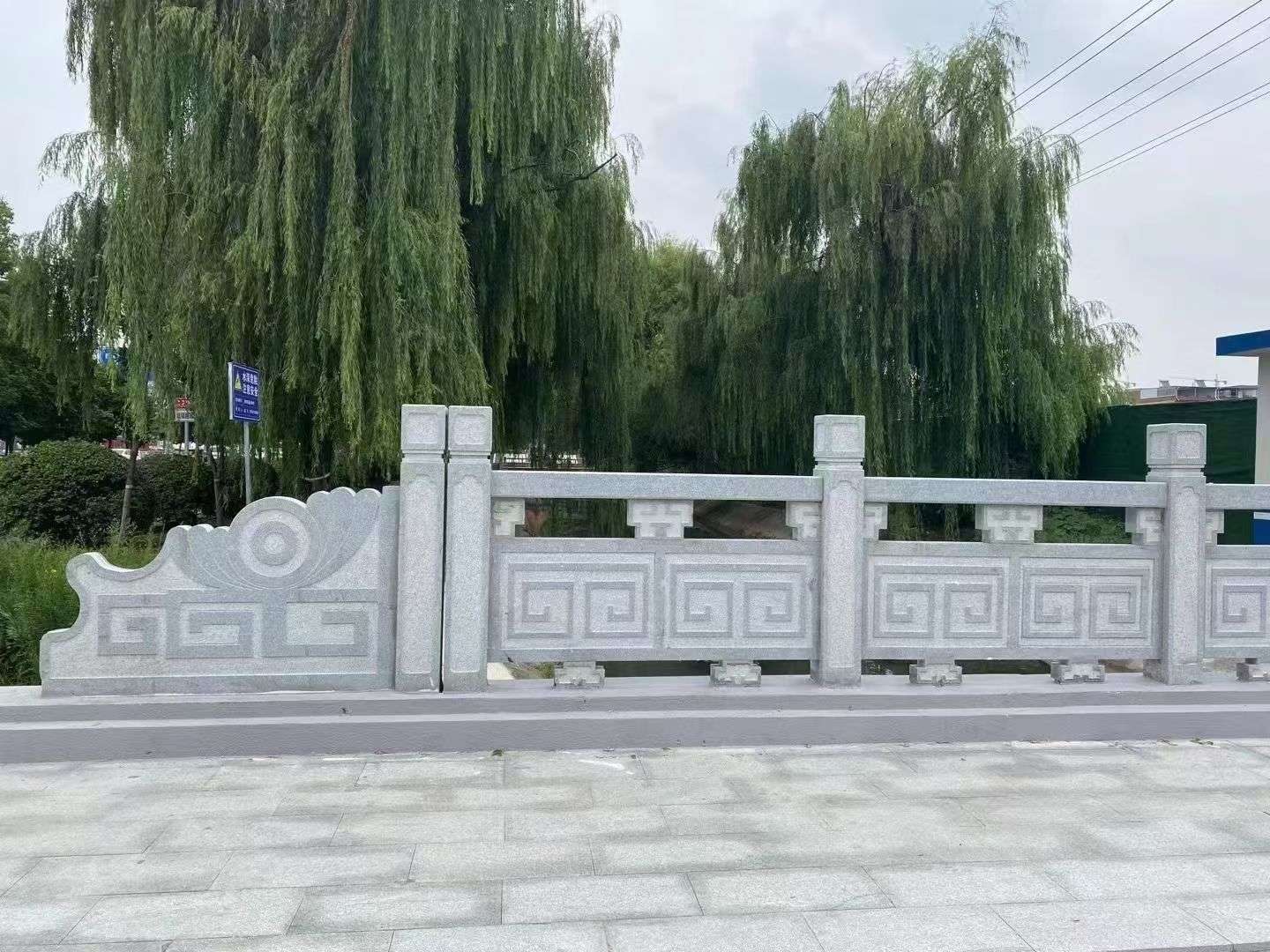 漯河 芝麻灰桥栏杆、河道栏杆安装效果