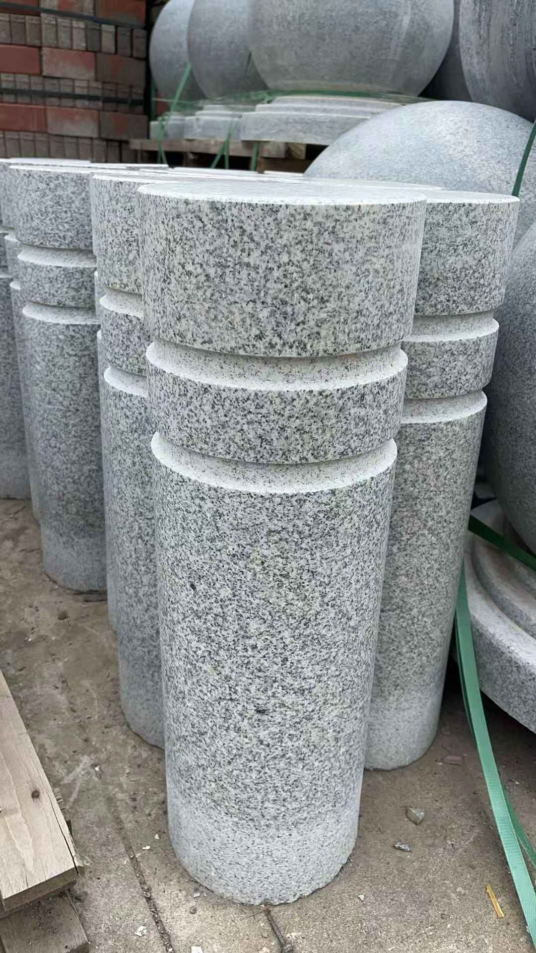 漯河 芝麻白花岗岩挡车柱、隔离柱多少钱