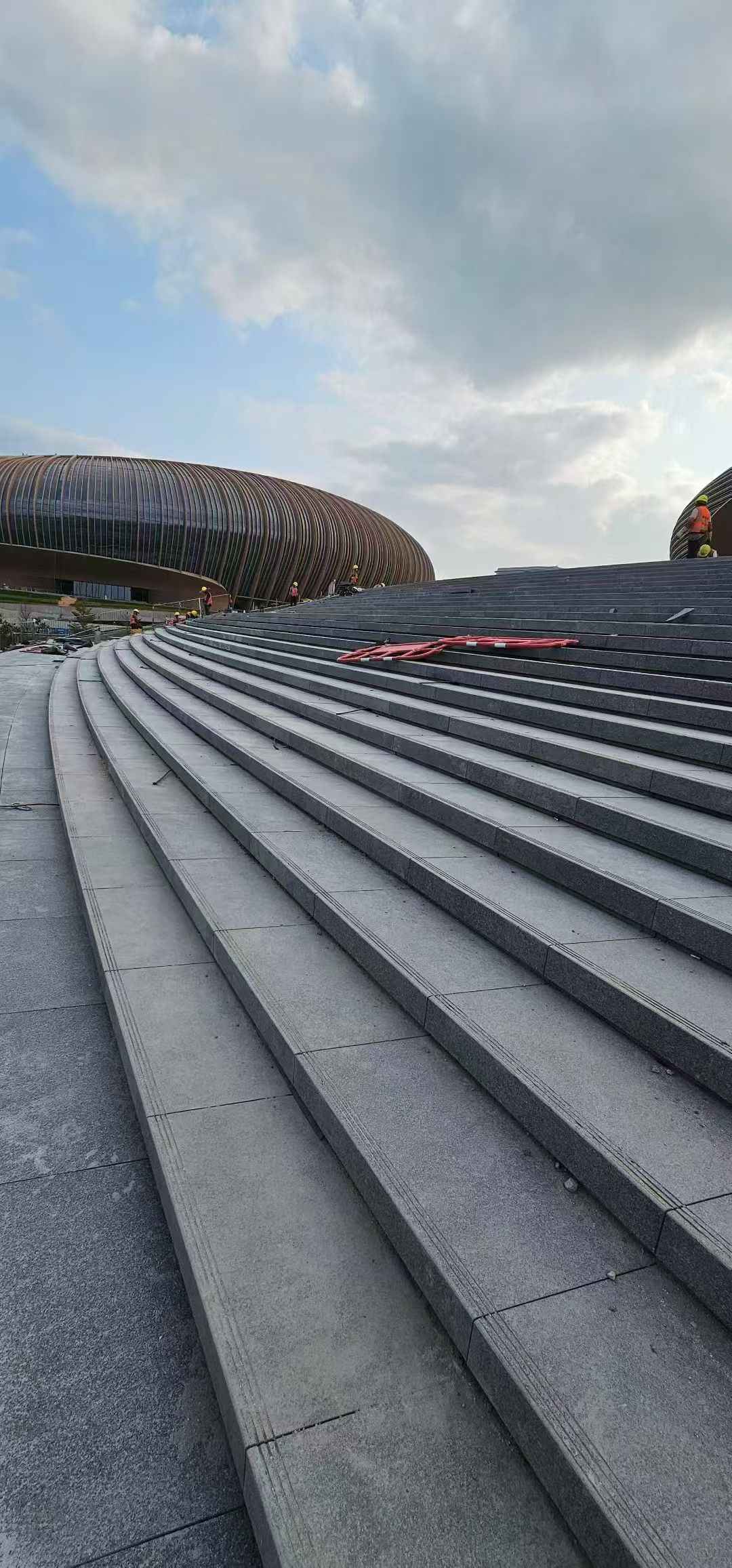 漯河 弧形整石台阶铺装效果图