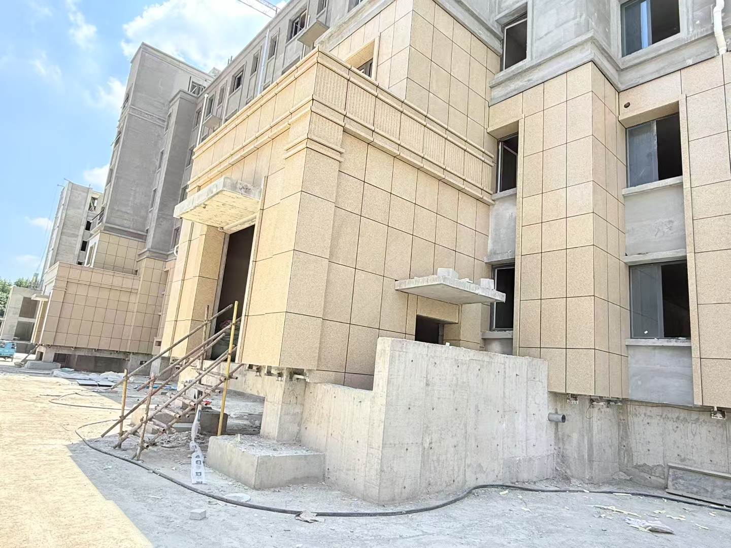 漯河 黄金麻干挂，工地实拍