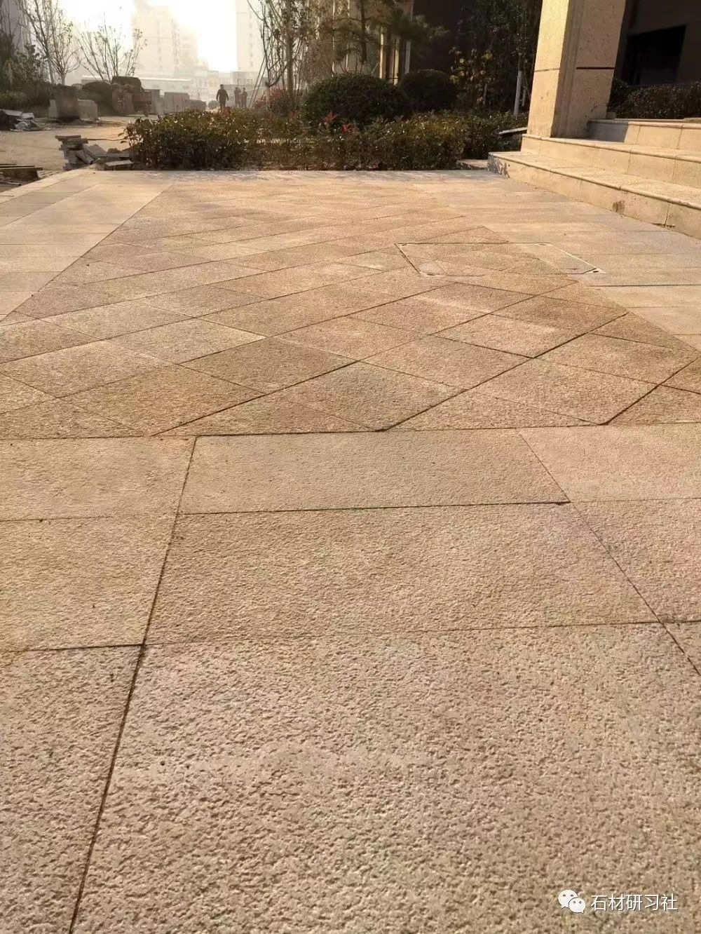 漯河黄金麻石材铺装